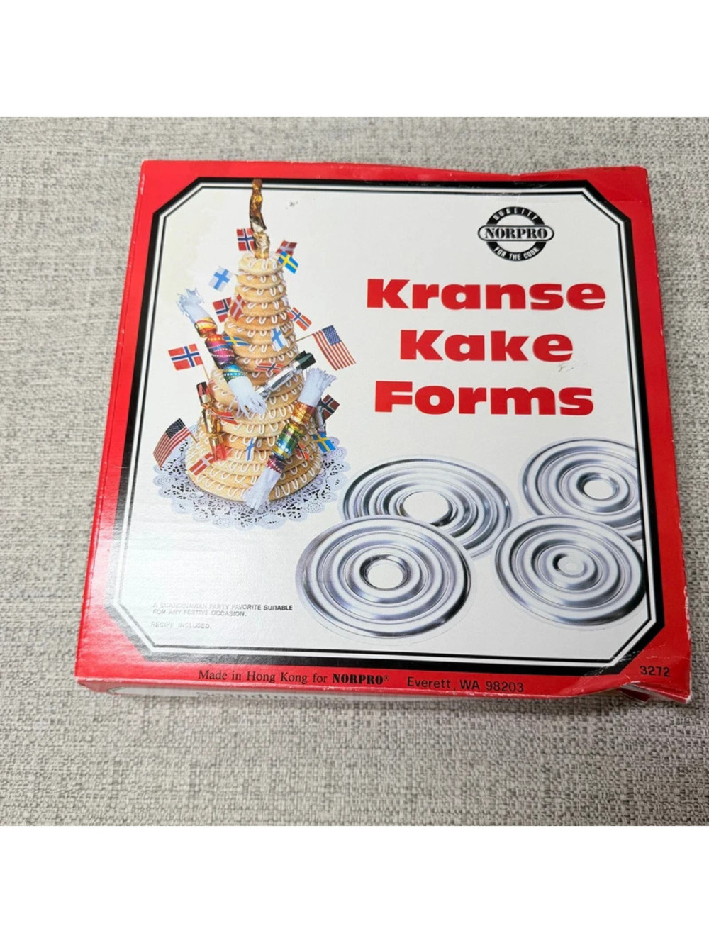 Norpro Kransekake Forms Norwegian Ring Cake Baking Pans Mold Set No. 3212